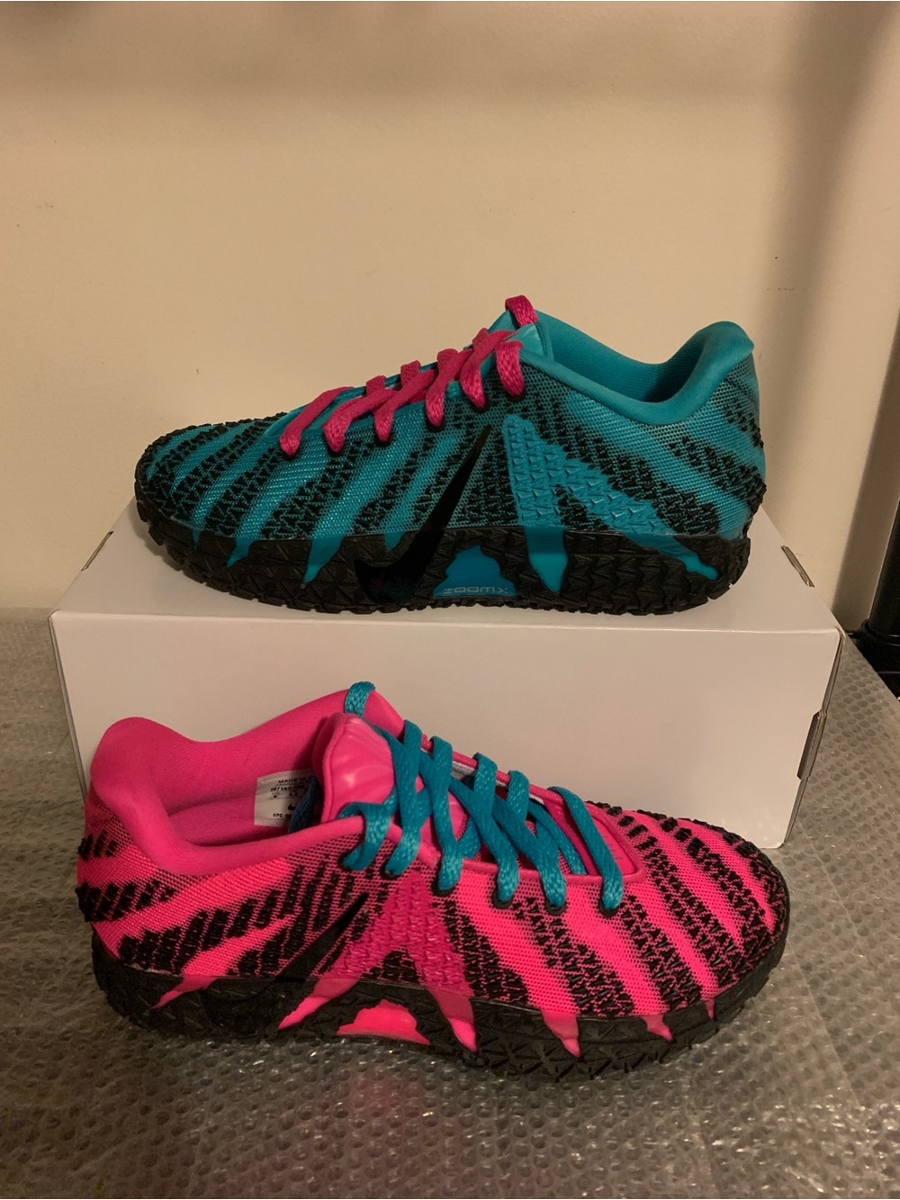 Nike Ja 3 Custom Nike By You Mismatched Pink Teal IO7565-900 - Men’s Size 6